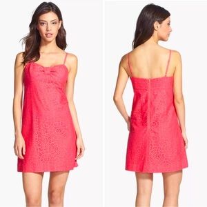 Lilly Pulitzer Pink Karina Eyelet Dress Size 6